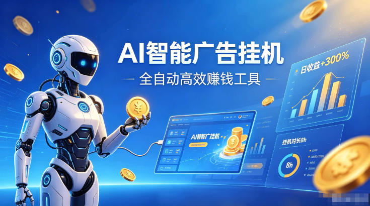 AI智能广告挂G，在家自动賺收益，全程无需人工操作、不用直播、不用拉人【揭秘】-智享云联