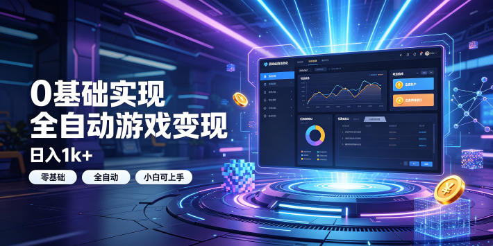 0基础实现全自动游戏变现,日入1k+,小白直接上手搞钱!【揭秘】-智享云联