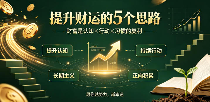 付费文章：提升财运的5个思路——财富是认知x行动x习惯的复利，愿你越努力，越幸运-智享云联