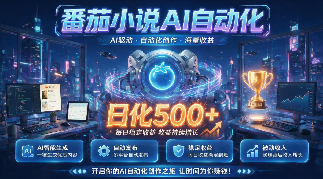 小白可做番茄AI,居家轻创业,每日稳赚500➕,普通人低门槛轻松线上增收【揭秘】-智享云联