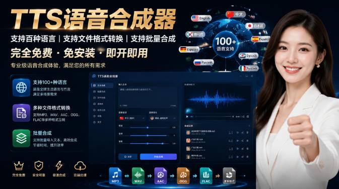最新TTS配音，支持批量，支持文件格式转换，功能超多-智享云联