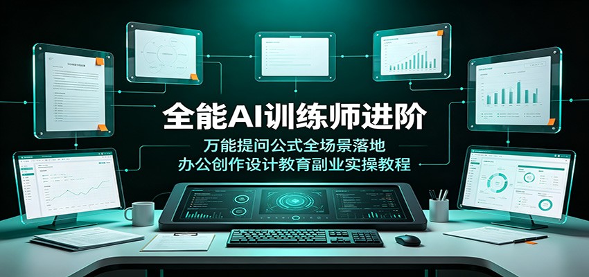 全能AI训练师进阶：万能提问公式全场景落地，办公创作设计教育副业实操教程-智享云联