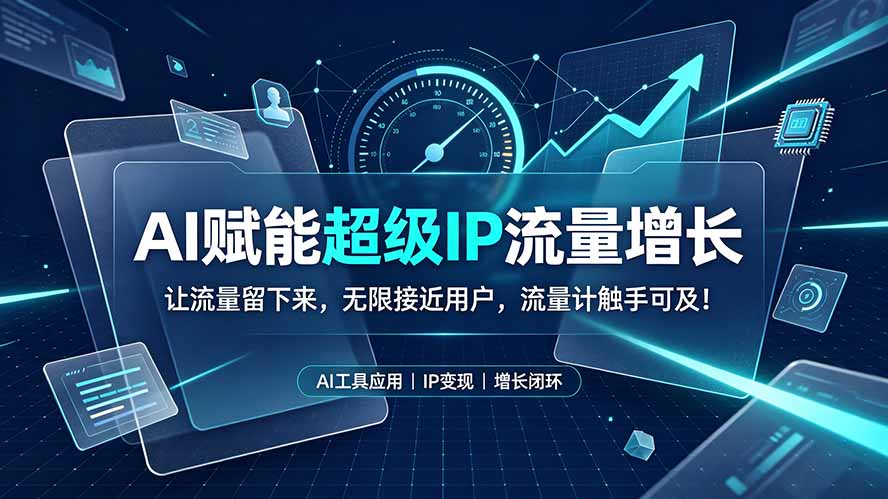 AI赋能超级IP流量增长:让流量留下来,无限接近用户,流量计触手可及!-智享云联