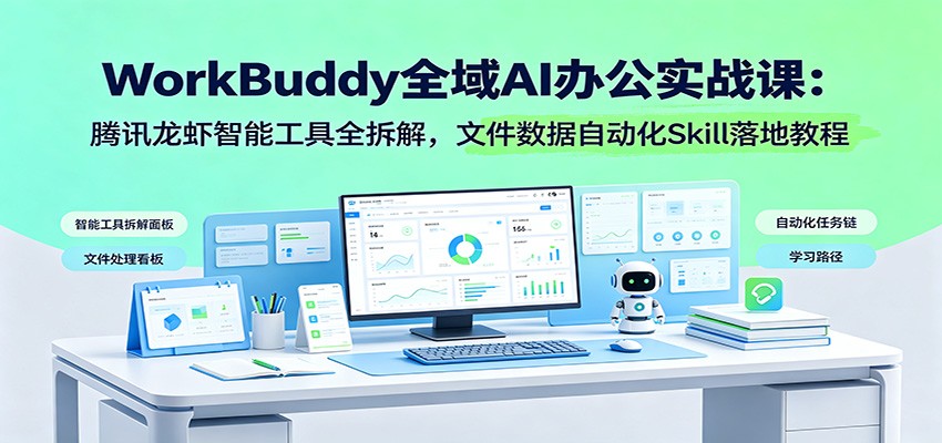 WorkBuddy全域AI办公实战课：腾讯龙虾智能工具全拆解，文件数据自动化Skill落地教程-智享云联