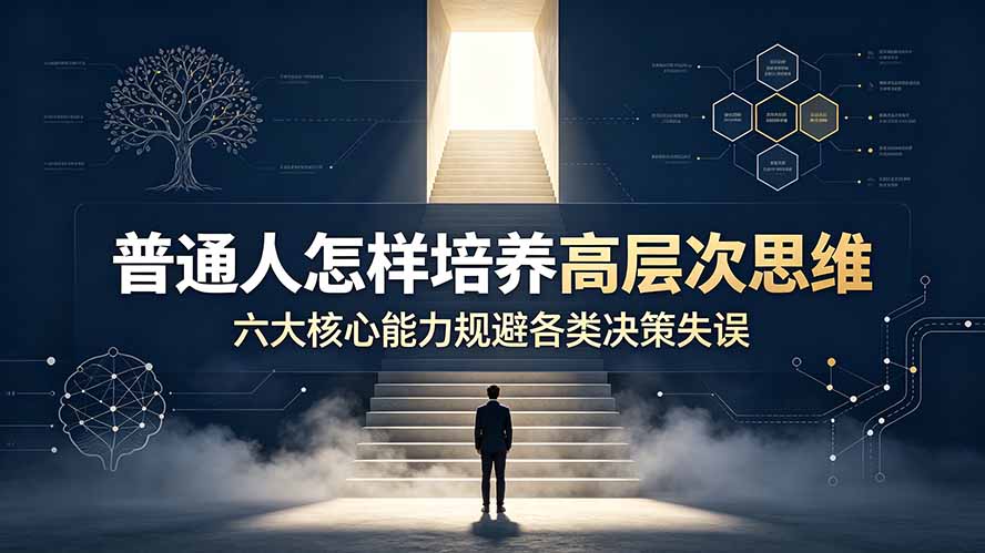 付费文章：普通人怎样培养高层次思维，六大核心能力规避各类决策失误-智享云联