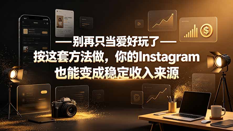 别再只当爱好玩了——按这套方法做，你的Instagram也能变成稳定收入来源-智享云联