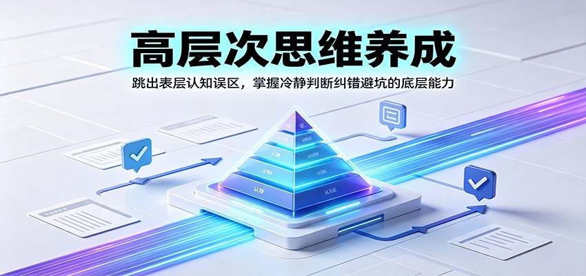 高层次思维养成:跳出表层认知误区,掌握冷静判断纠错避坑的底层能力-智享云联