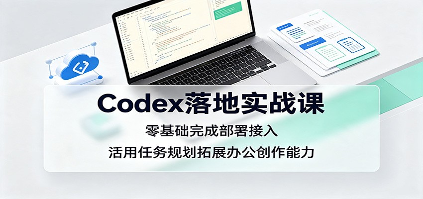 Codex落地实战课:零基础完成部署接入,活用任务规划拓展办公创作能力-智享云联