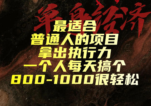 最适合普通人的项目,拿出执行力一个人每天搞个800-1k很轻松【揭秘】-智享云联
