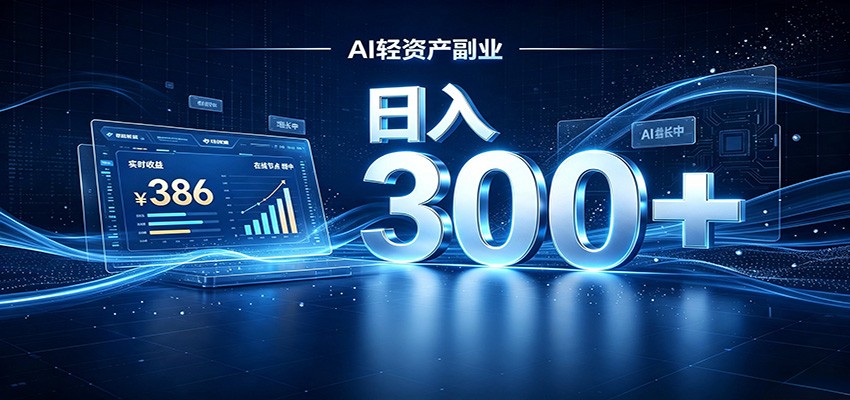 2026 AI轻资产风口，Token中转站小白可入局，日入300+-智享云联
