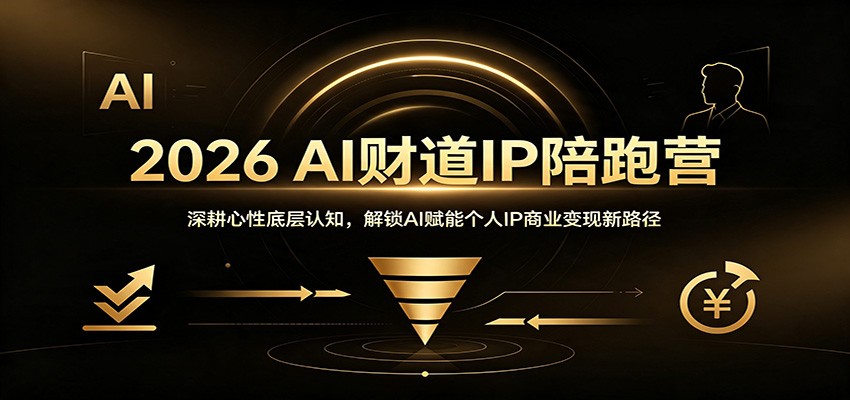 2026 AI财道IP陪跑营：深耕心性底层认知，解锁AI赋能个人IP商业变现新路径-智享云联