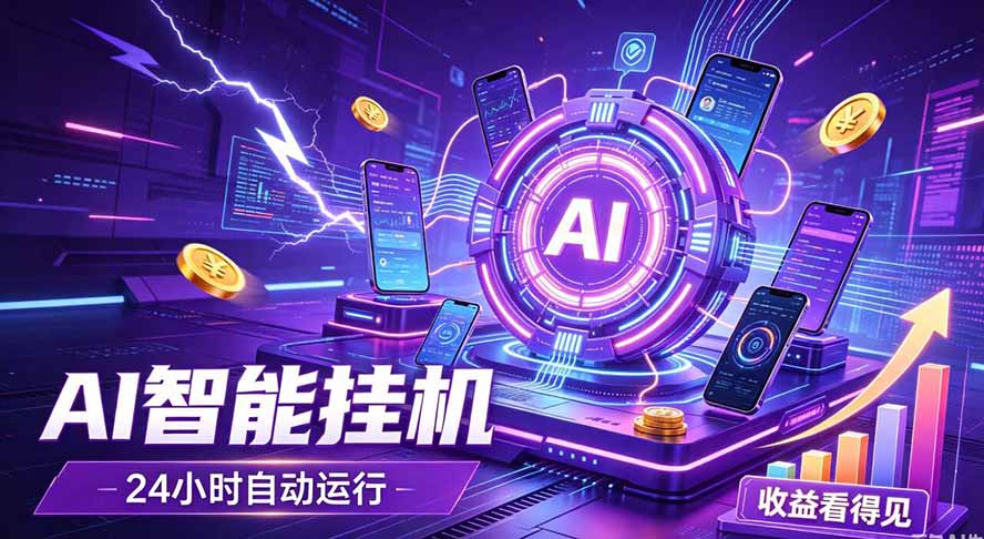 AI智能广告挂机，躺赚新模式 设备托管运行，解放双手持续变现-智享云联