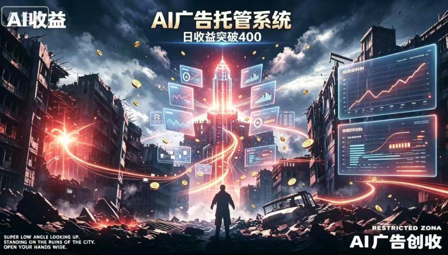 AI智能广告,全自动化运行,单日可达400+,小白新手0基础上手【揭秘】-智享云联