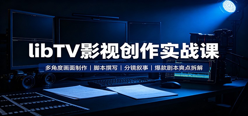 libTV影视创作实战课:多角度画面制作,脚本撰写,分镜叙事,爆款剧本爽点拆解-智享云联