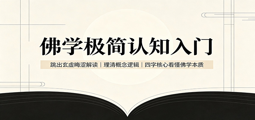 佛学极简认知入门:跳出玄虚晦涩解读,理清概念逻辑,四字核心看懂佛学本质-智享云联
