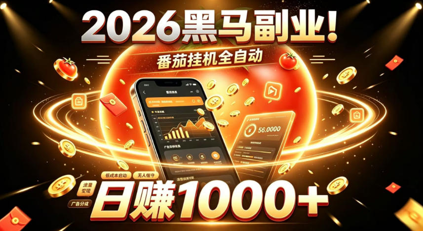 2026黑马副业!番茄挂G全自动日入1000+,操作最简单、门槛最低的线上轻资产项目【揭秘】-智享云联