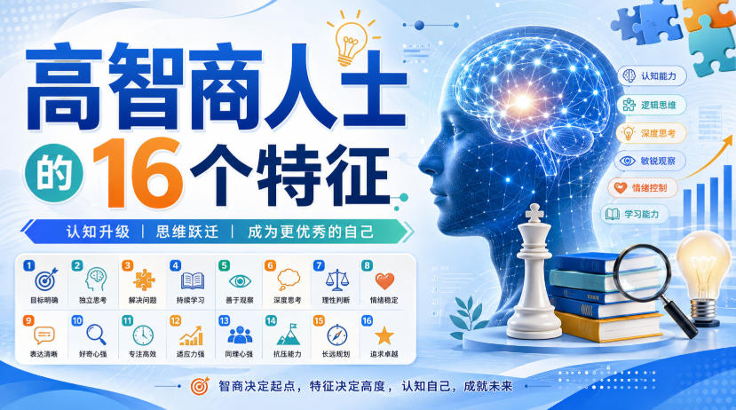 付费文章:高智商人士的16个特征-智享云联