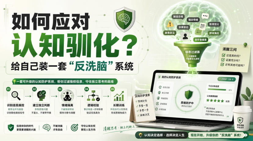 付费文章:如何应对认知驯化?给自己装一套“反洗脑”系统-智享云联