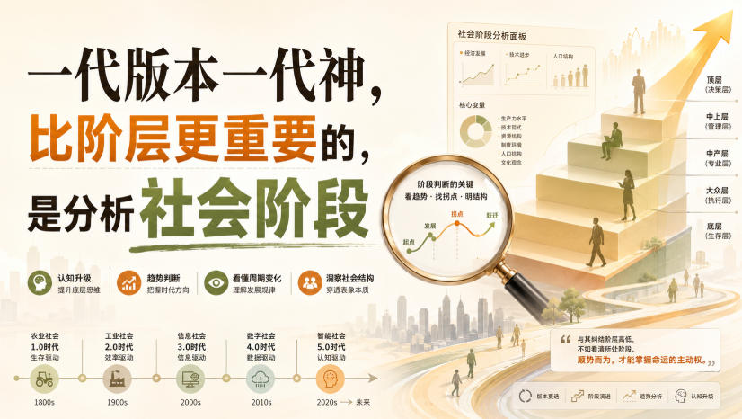 付费文章：一代版本一代神，比阶层更重要的，是分析社会阶段-智享云联