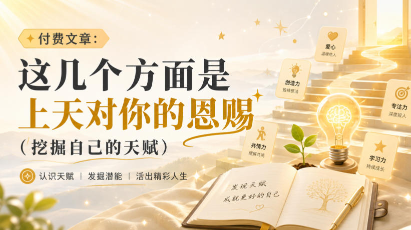 付费文章：这几个方面是上天对你的恩赐(挖掘自己的天赋)-智享云联