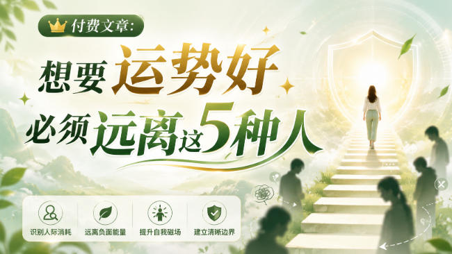付费文章：想要运势好，必须远离这5种人-智享云联