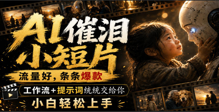 AI催泪小短片,流量好,条条爆款,工作流+提示词统统交给你,小白轻松上手-智享云联