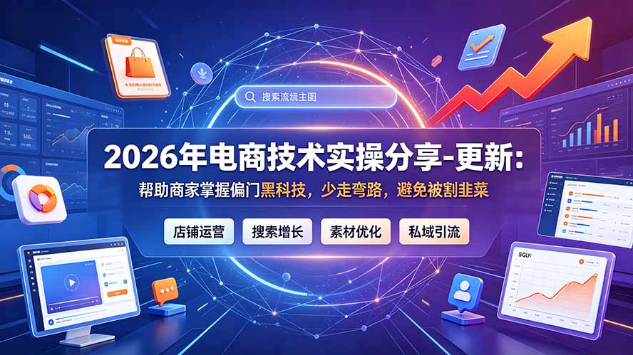 2026年电商技术实操分享-更新9月：帮助商家掌握偏门黑科技，少走弯路，避免被割韭菜-智享云联