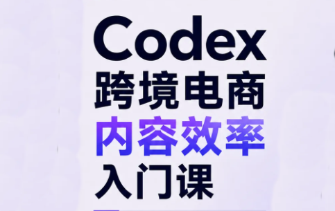 Codex跨境电商内容效率入门课-智享云联
