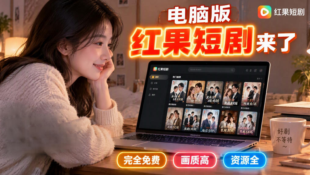 手机看短剧费眼？电脑版红果短剧来了，完全免费、画质高、资源全-智享云联