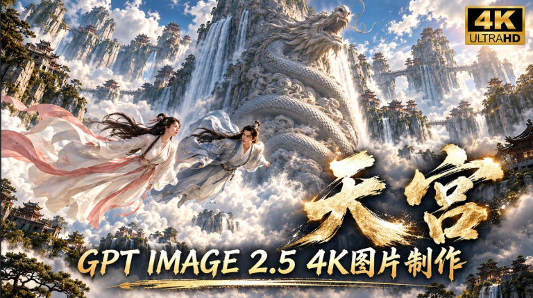 GPT Image 2.5实测!4K到底多清楚?皮肤、手指、修图与天宫场景全面测试-智享云联