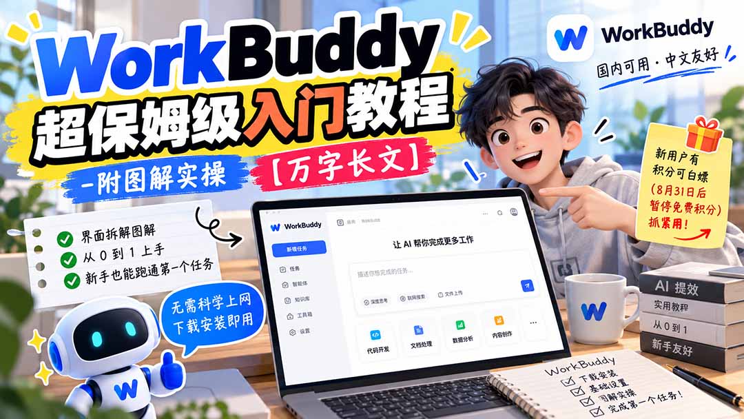 WorkBuddy 超保姆级入门教程-附图解实操 【万字长文】-智享云联