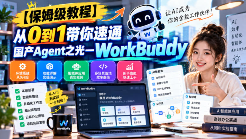 【保姆级教程】从0到1带你速通国产Agent之光—WorkBuddy【文档】-智享云联