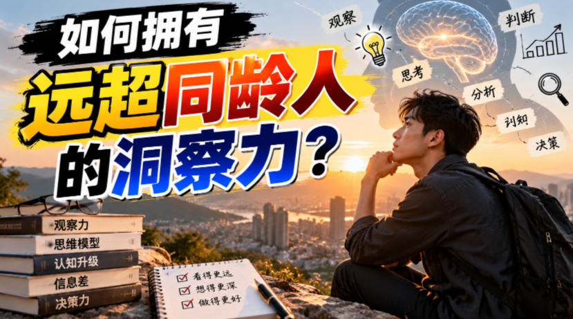 付费文章:如何拥有远超同龄人的洞察力?-智享云联