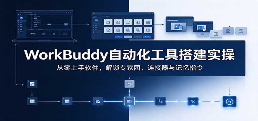 WorkBuddy自动化工具搭建实操：从零上手软件，解锁专家团、连接器与记忆指令-智享云联