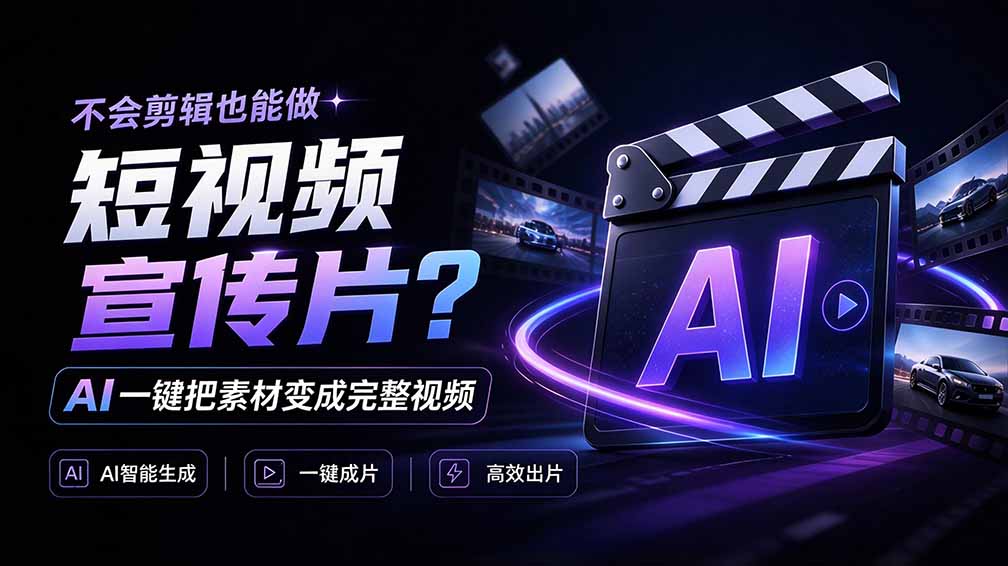 我跪下来了!不会剪辑也能做短视频宣传片? AI 一键把素材变成完整视频,真是神奇,OpenFilm 超省事-智享云联