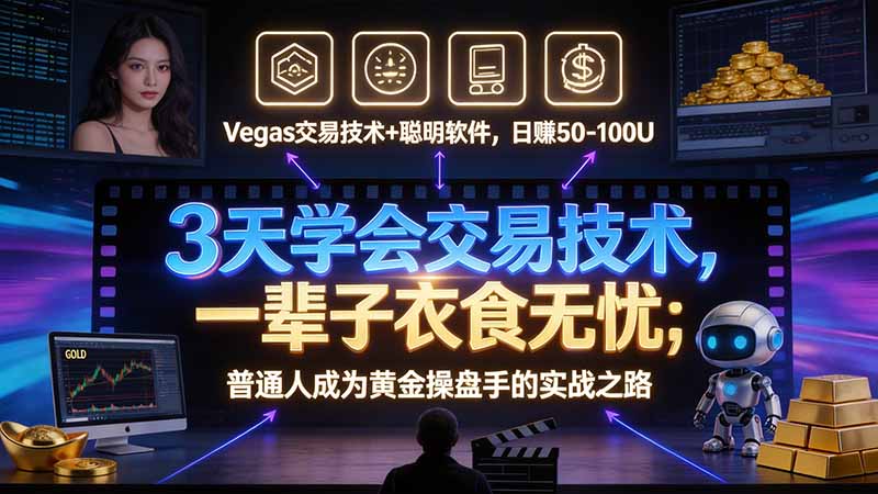 3 天学会 顺势而为交易系统,趋势看得懂、下单有依据:软件自动帮你盯盘,新手也能稳定复利-智享云联